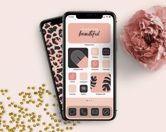 CHEETAH iOS 14 Aesthetic to Customize iPhone Home Screen | 36 Wallpapers | 480+ App Icons | 100 Widgets | Personalized | iOS 14
