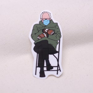 Bernie Sanders Inauguration Day w/Mittens Sticker | 3 inch Weatherproof