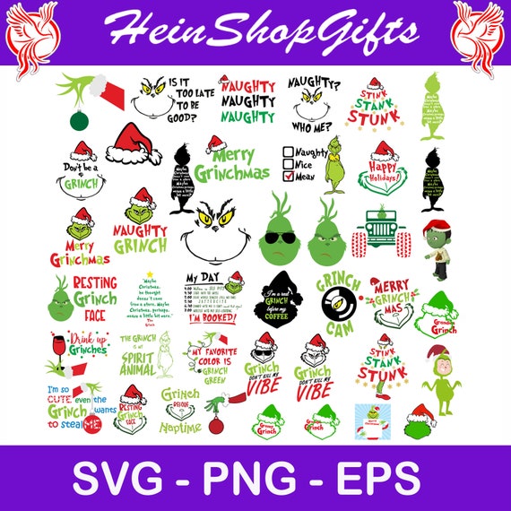 Download Grinch Svg Bundle Merry Christmas Svg Christmas 2020 Grinch Etsy