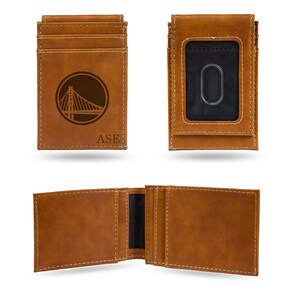 NBA Personalizada / Custom Laser Grabado Front Pocket Wallet - Peso delgado / ligero - Gran artículo de regalo