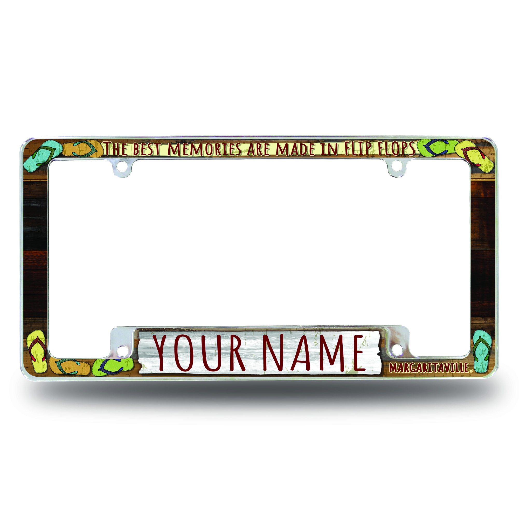 Margaritaville Personalized Personalized/custom 12 X 6 Chrome All Over