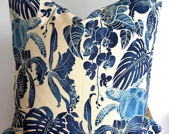 Under The Sea Tommy Bahama Sea Turtles in this 20" x 20" Accent Pillow Cover