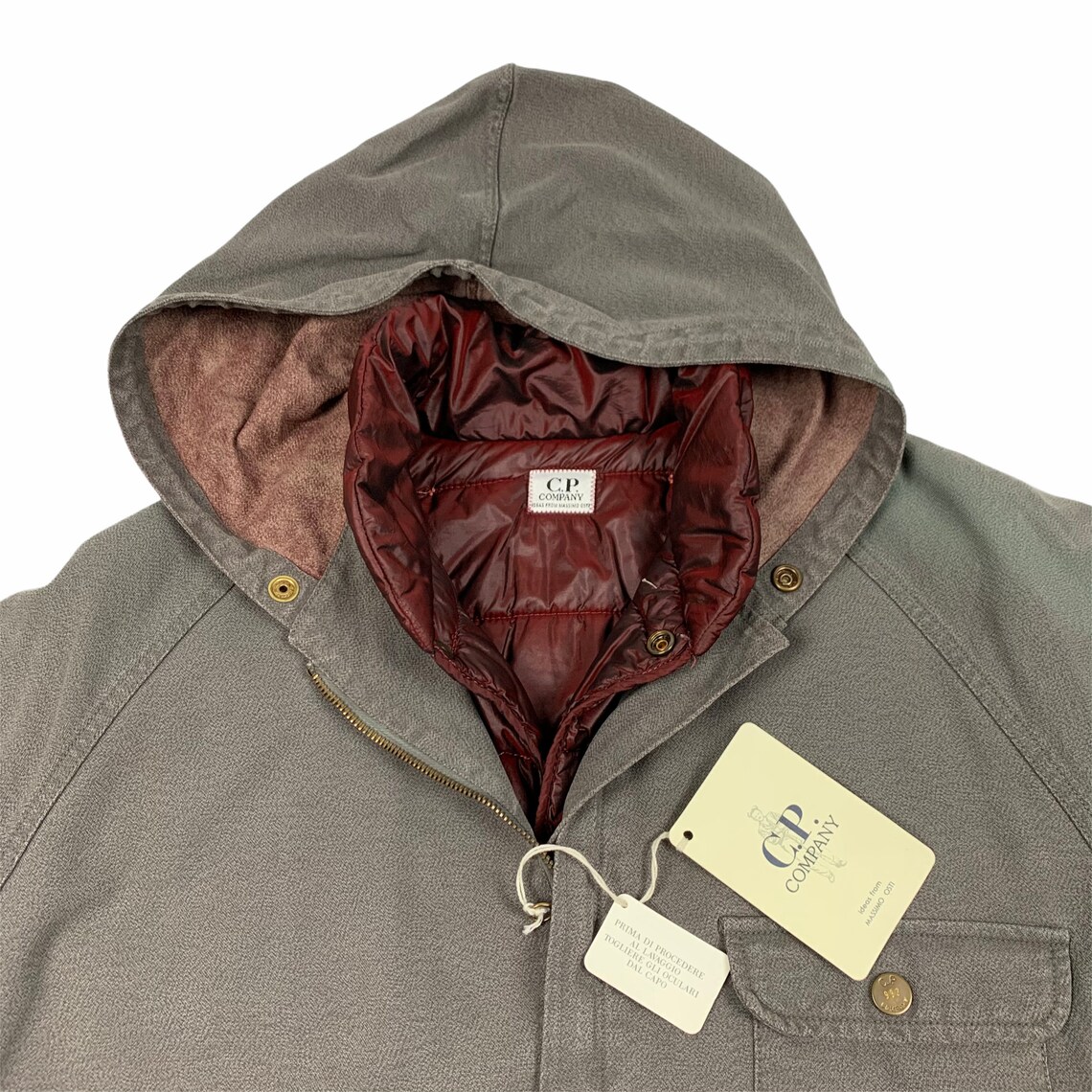 cp company fur trim parka