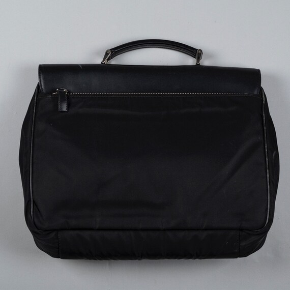 Prada Multi Pocket Leather/Nylon Work Bag Black - image 2