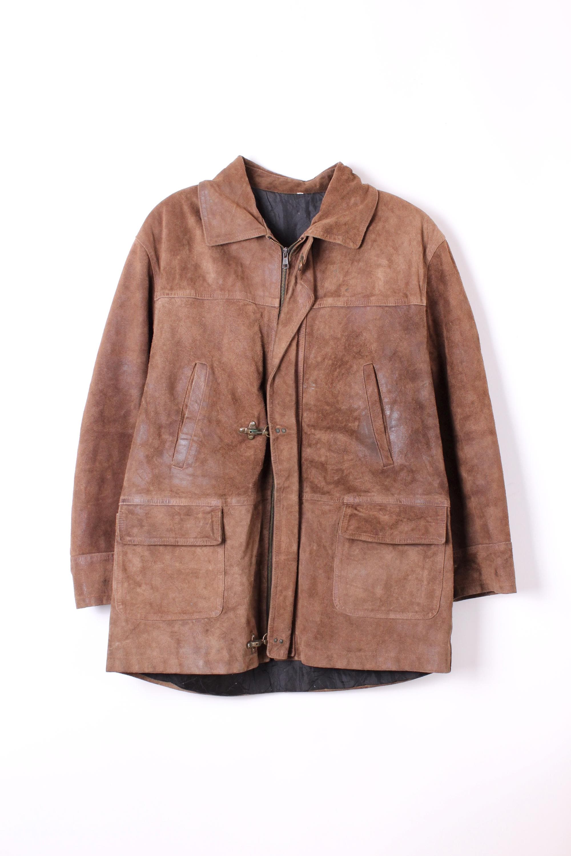 Vintage Mens Leather Chevignon Jacket - Etsy