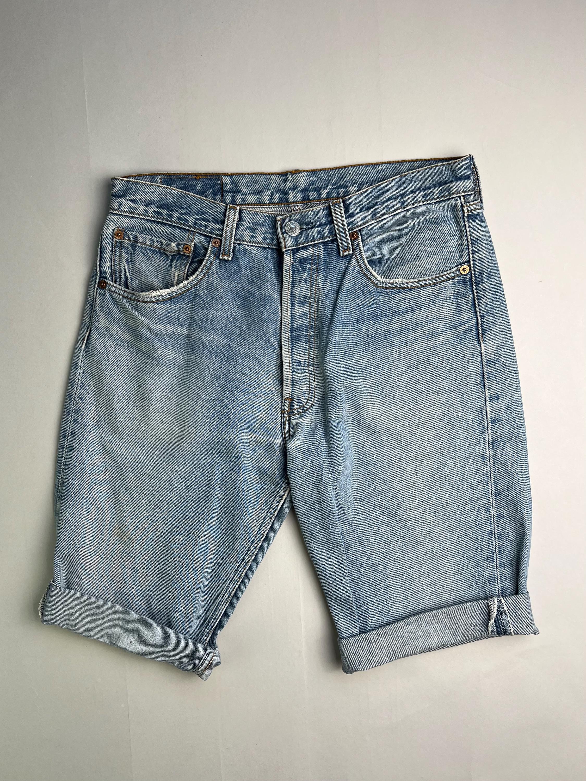 リーバイス 501 ジーンズ ショートパンツ ライトブルー W32 - Etsy 日本