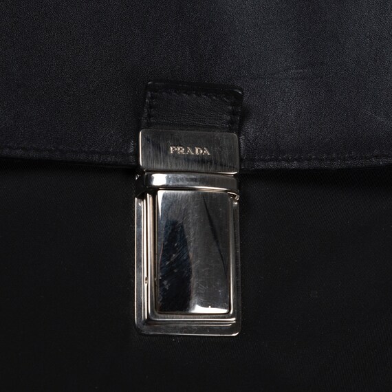 Prada Multi Pocket Leather/Nylon Work Bag Black - image 4