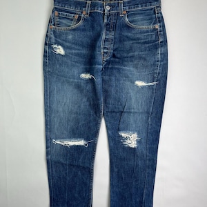 Levis 501 Vintage Jeans Distressed W33