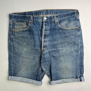Levis 501 Jeans Shorts Blue Wash W38