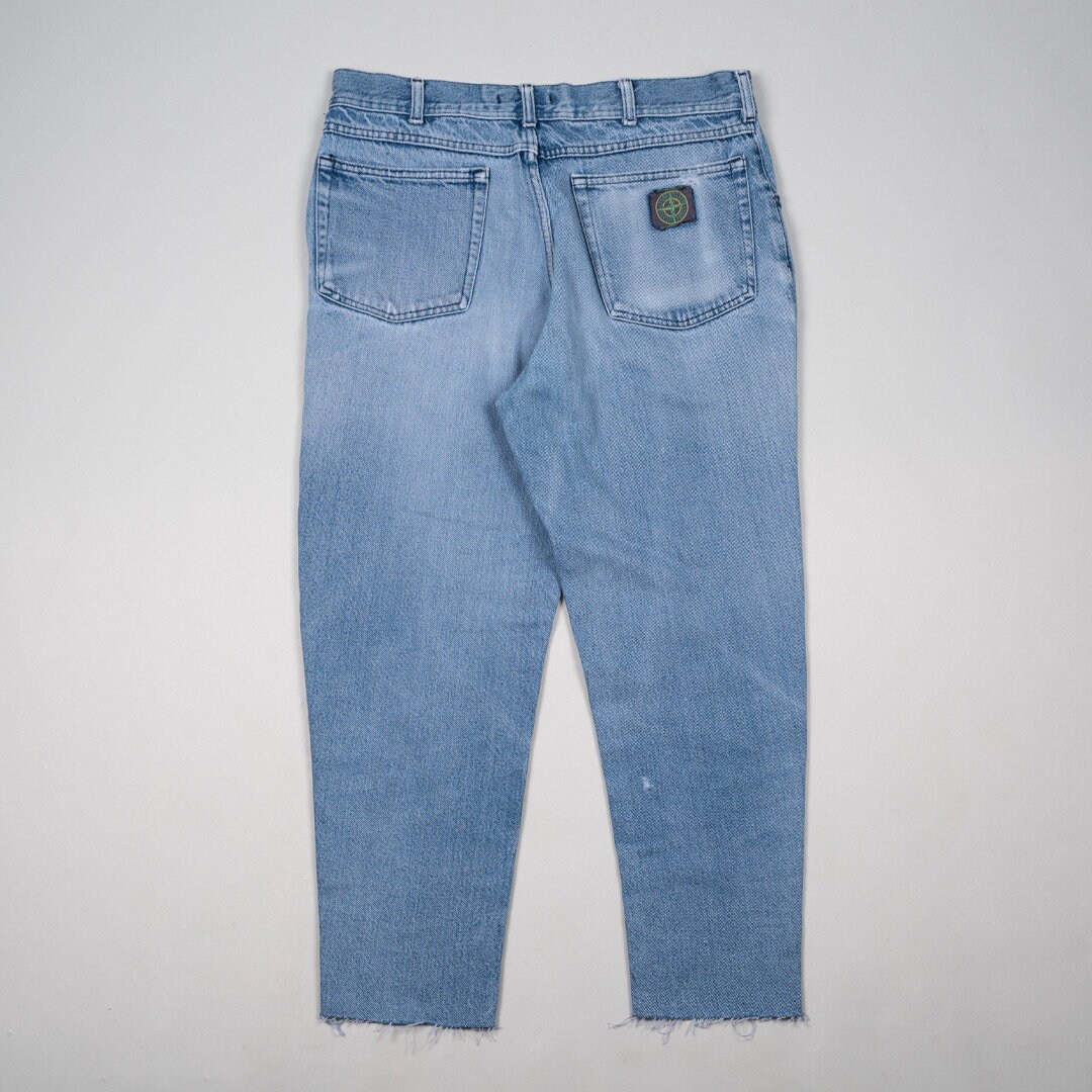 Dark blue stone island jeans 2025