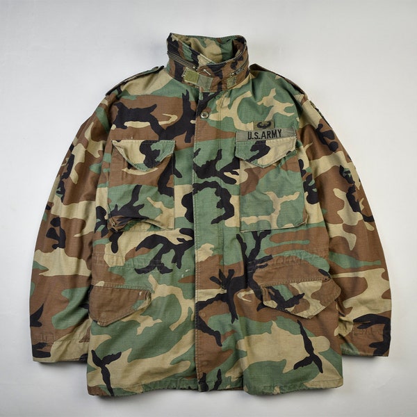 Us Army M65 Field Jacket Woodland Camo - Medium