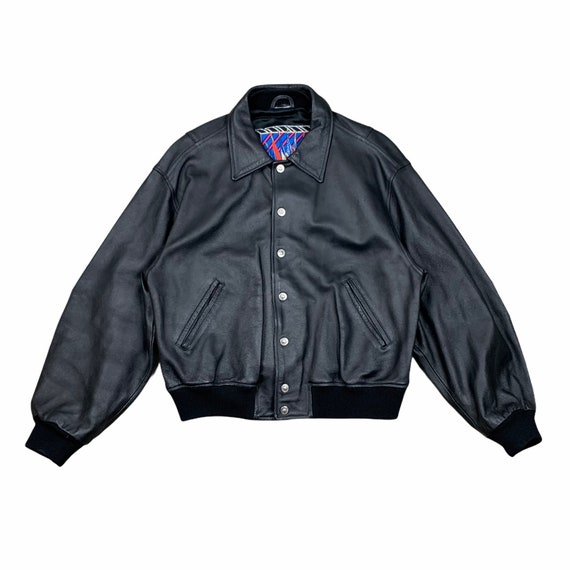 Versace Leather Bomber Jacket