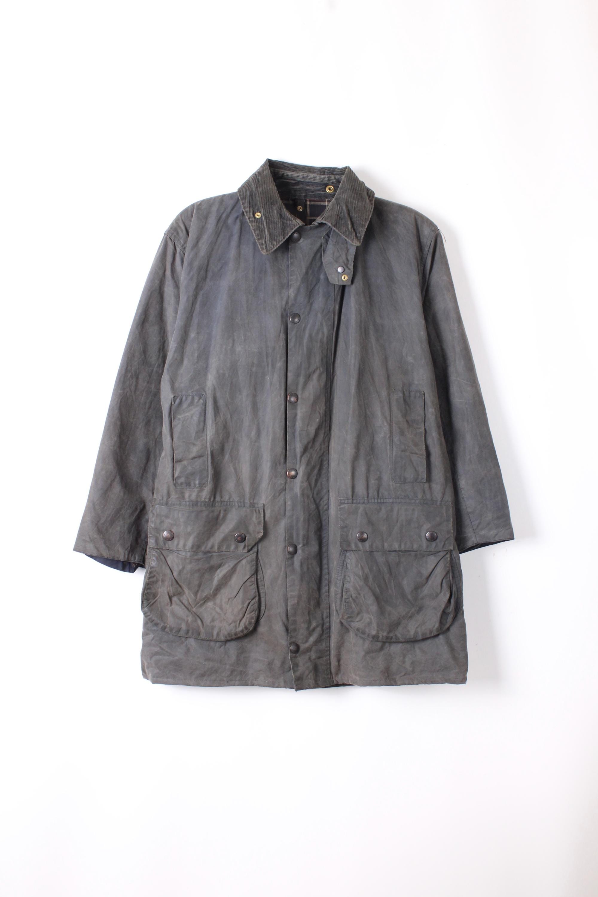 Barbour グレー コットンジャケット　c38 Barbour Unisex Border Jacket Blue C38/97 Cm Medium Size 48 - Navy