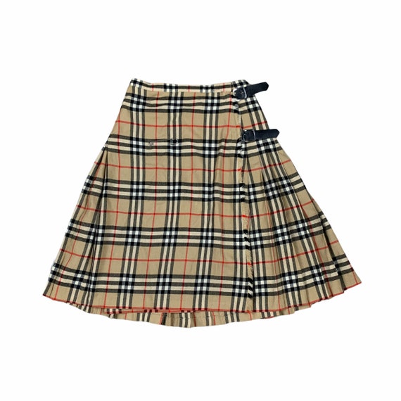 Burberry Nova Check Kilt Skirt