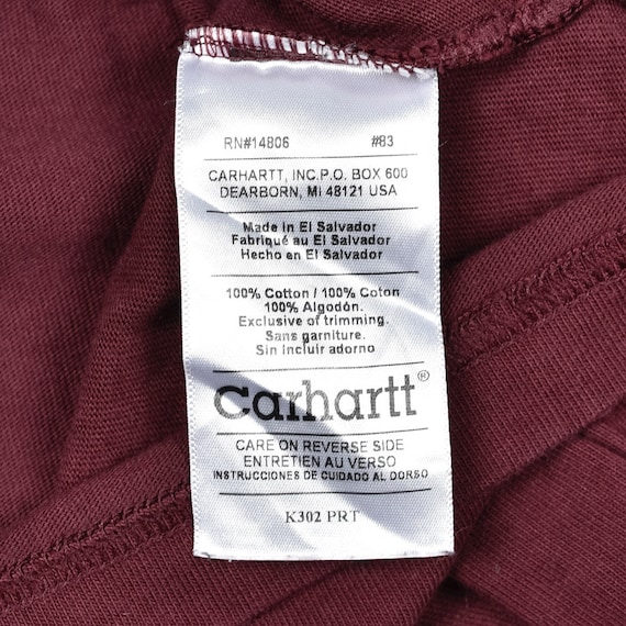Carhartt Turtleneck Sweatshirt Burgundy Red Etsy Canada