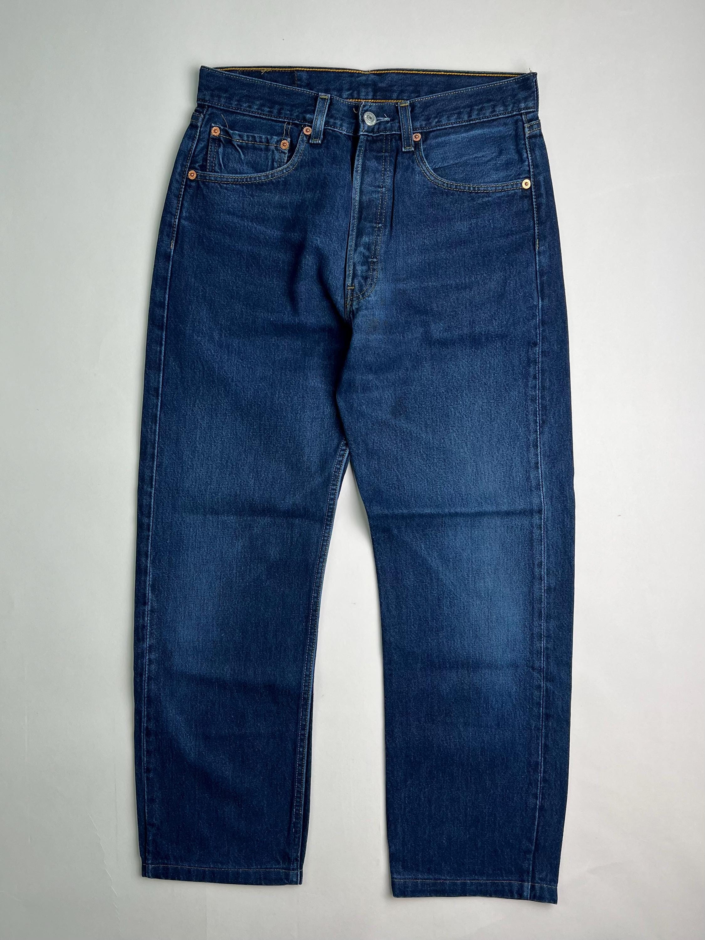 Levis 501 Vintage Dark Wash Jeans Made in Usa W31 - Etsy Israel