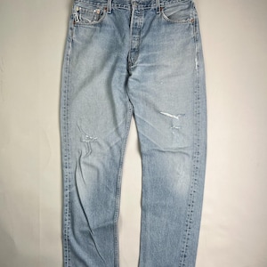Levis 501 Vintage Light Wash Jeans W36
