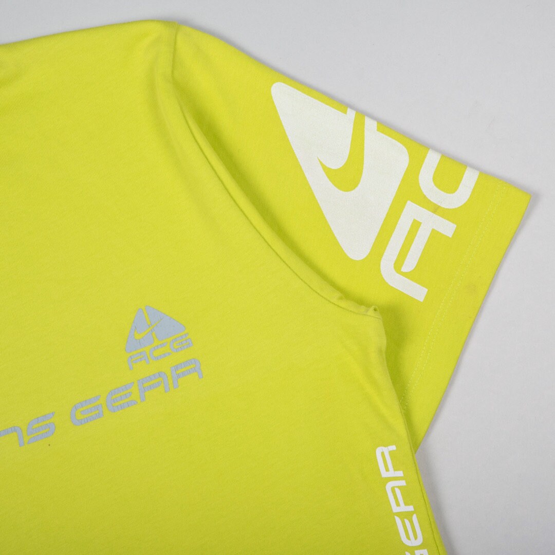nike acg yellow t shirt