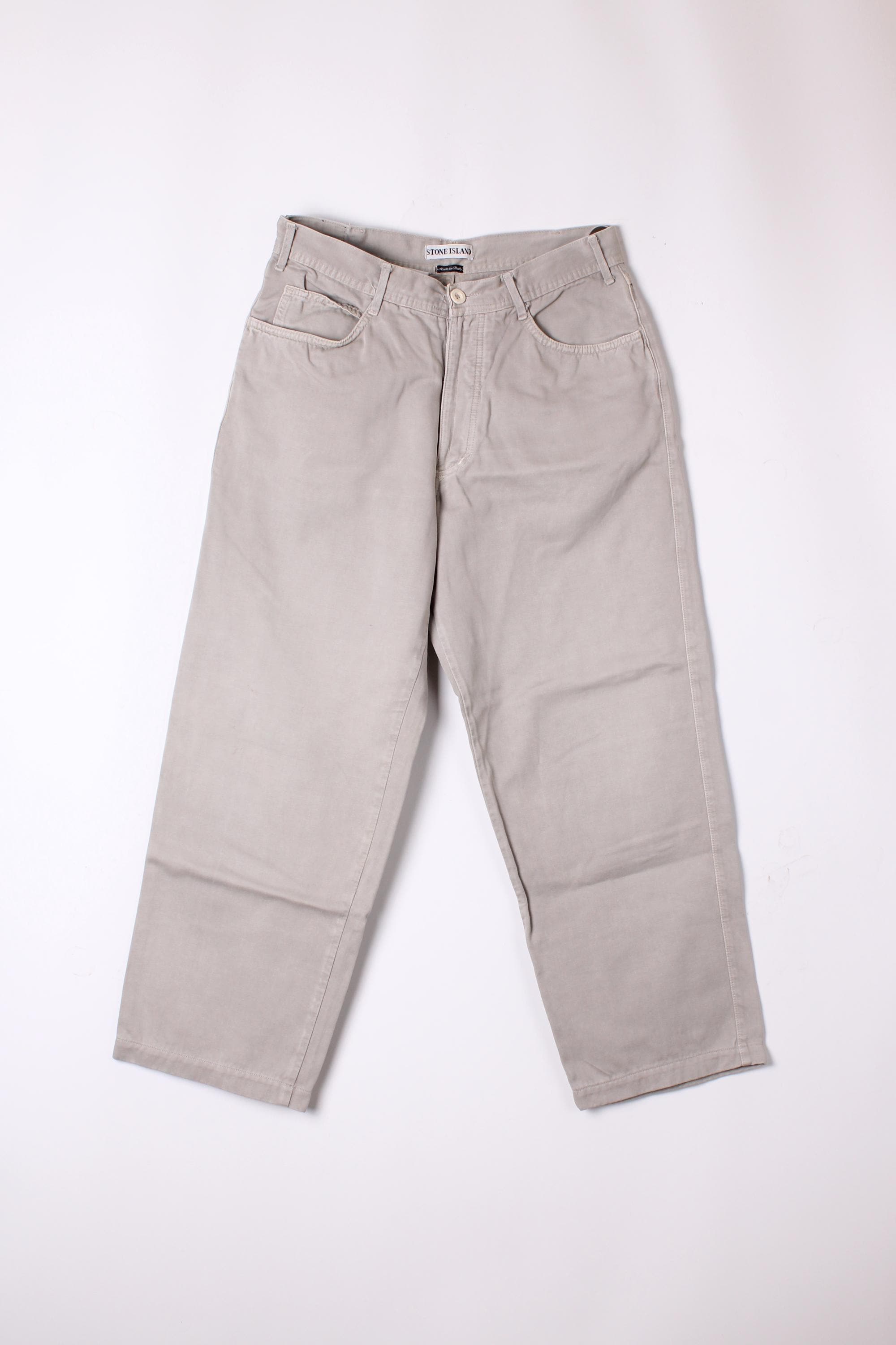 希少」STONE ISLAND グレー デニムパンツ ヴィンテージ w32