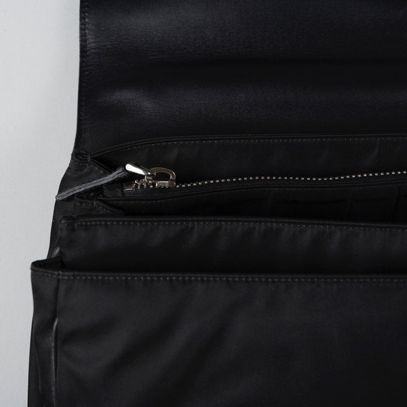 Prada Multi Pocket Leather/Nylon Work Bag Black - image 5