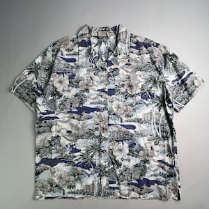 Vintage Hawaiian Shirt Multicolor XL