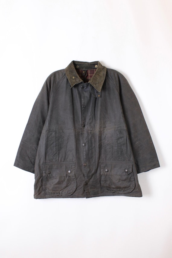 Barbour Beaufort Waxed Jacket Blue C48 Large XL - Etsy