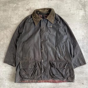 Barbour Beaufort Waxed Jacket Blue M L