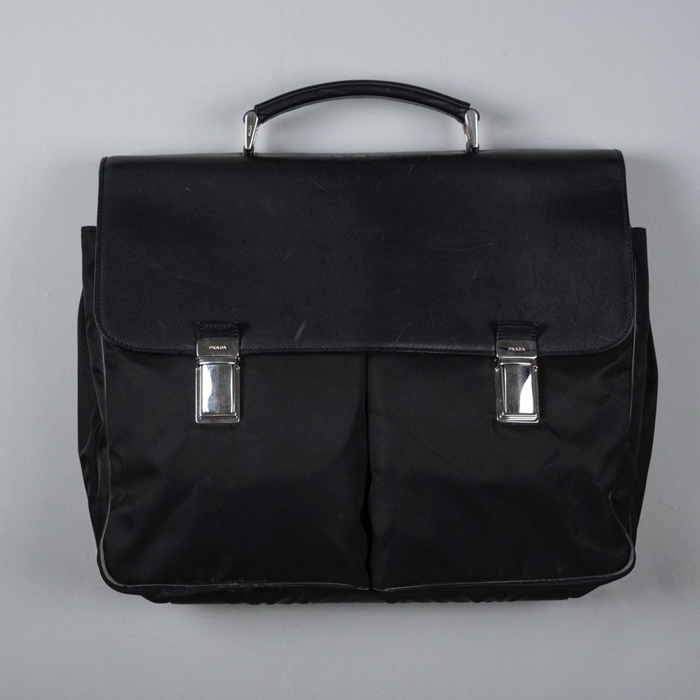 Laptop bags & briefcases Prada - Nylon and leather laptop bag - 2VE407064002