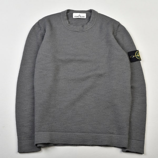 Stone Island Ronde Hals Gebreid Grijs - S/M