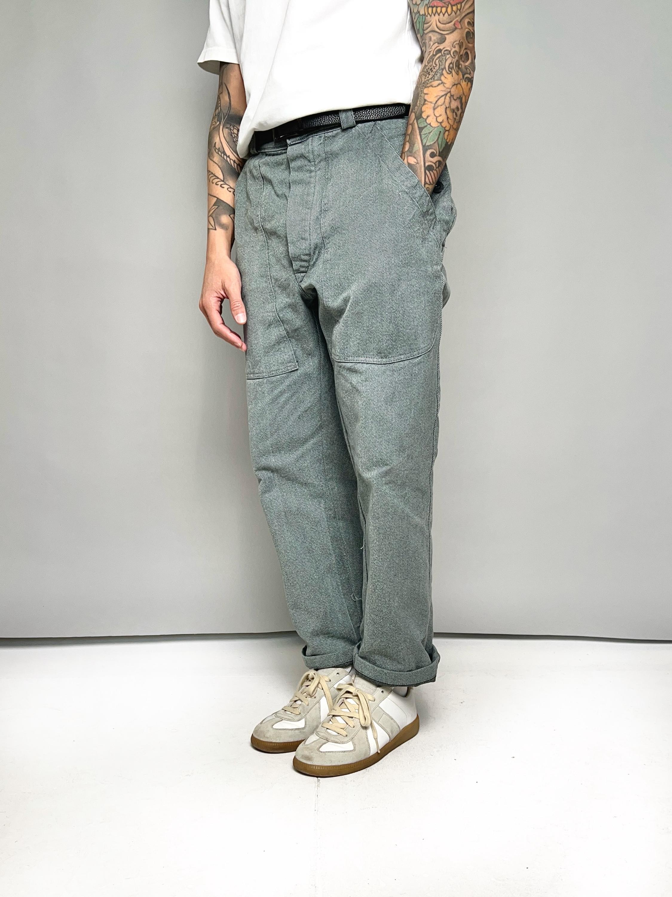 パンツ ~30s UNKNOWN Vintage DENIM WORKPANT Vintage 30's Indigo Denim Boro Patchwork Sashiko Repaired