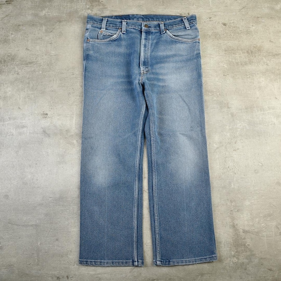 Jeans Levis 501 Pantaloni Denim Blu Uomo a Zampa Bootcut W33x29 Made in Usa Etsy UK