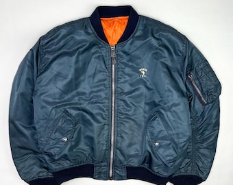 Vintage 80's Alpha Industries US Air Force Bomber Jacket Medium
