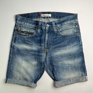 Levis 506 Jeans Shorts Light Blue Wash W34