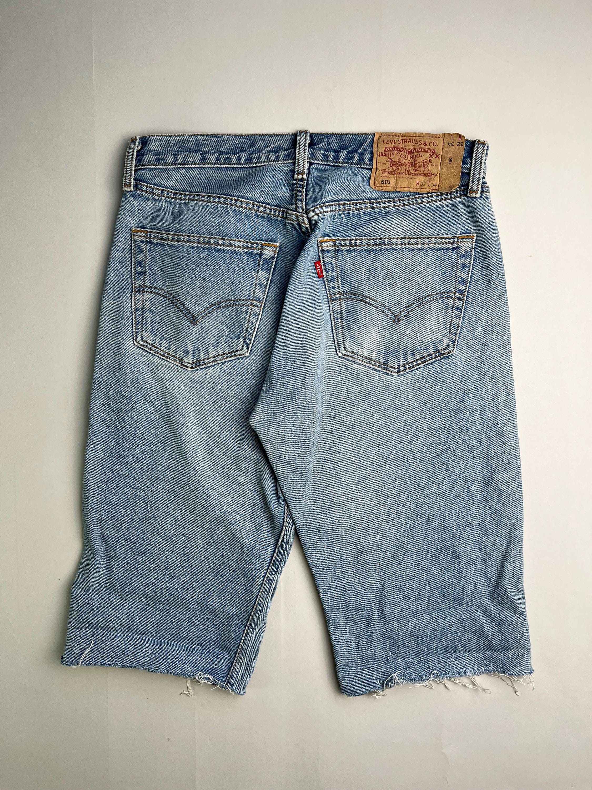 リーバイス 501 ジーンズ ショートパンツ ライトブルー W32 - Etsy 日本