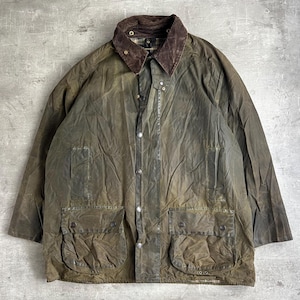 Barbour Beaufort Waxed Jacket Green L XL