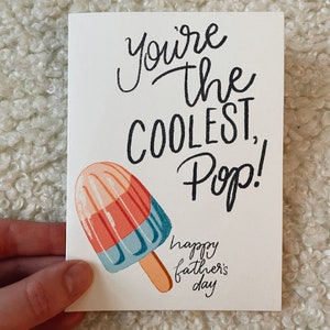 Carte de fête des pères pop la plus cool
