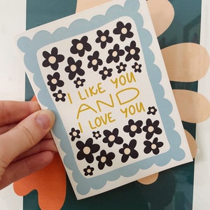 Carte comme toi et je t'aime