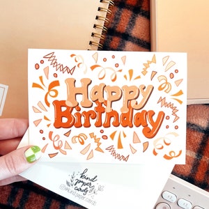 Carte confettis d’anniversaire