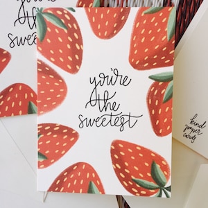 Carte Sweet as Strawberries