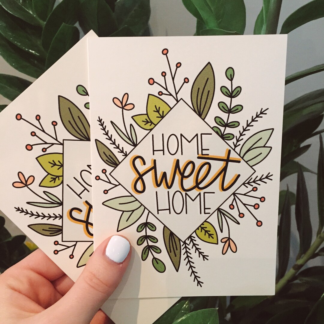 Home Sweet Home Card - Etsy