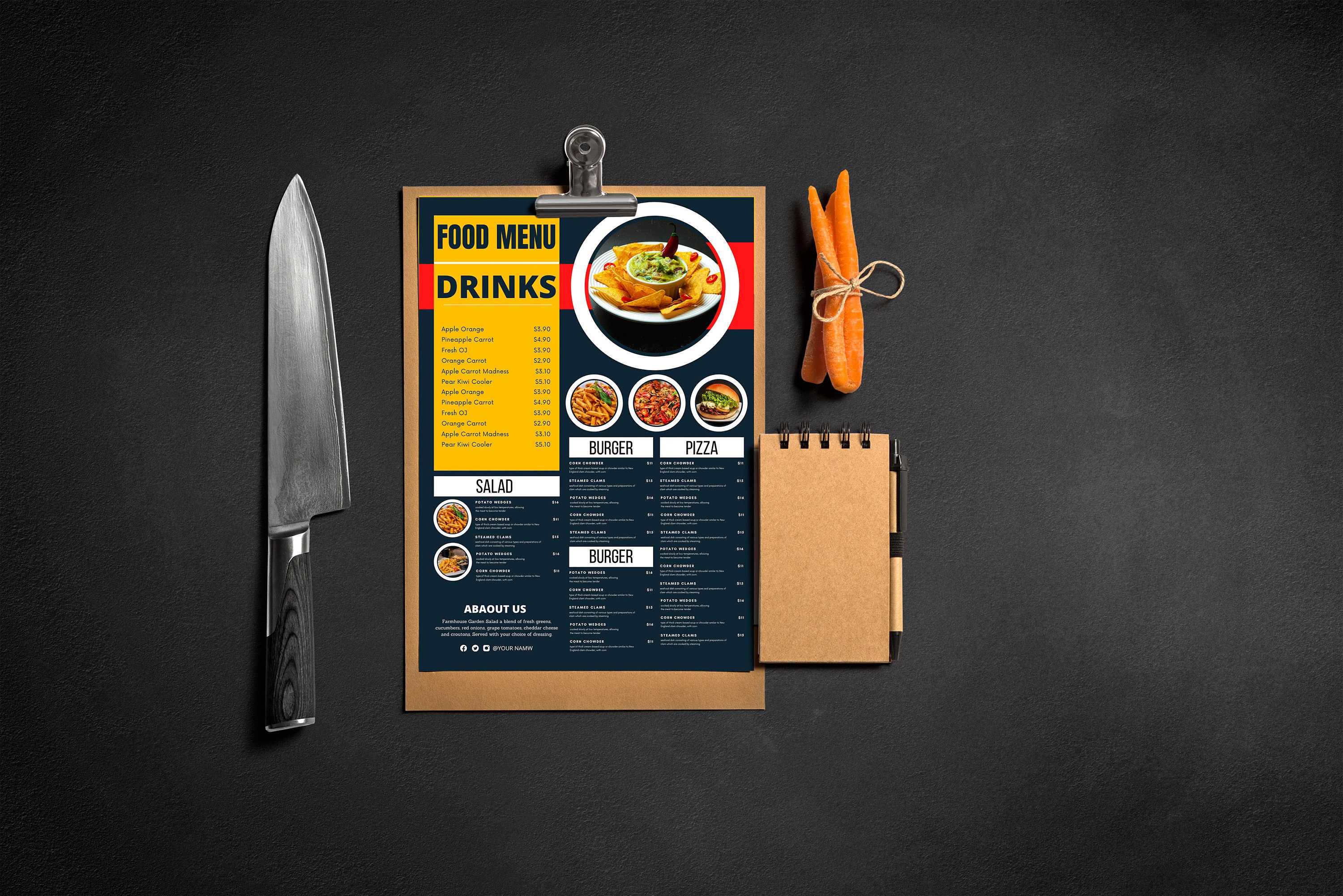 food-menu-template-menu-template-food-menu-canva-templat-etsy