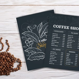 modelo de menu de café, menu de café,menu de café, cafeteria,café francês, café italiano, menu, folheto de menu, café turco