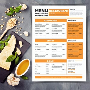 menú del restaurante, menú de comida, menú de comida del restaurante, plantilla del menú de comida, diseño del menú de comida, folleto del menú de comida, folleto del restaurante, menú del camión de comida