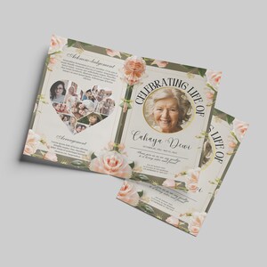 Editable Funeral Program Template Memorial Service Template