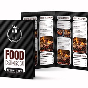 Food Menu Bundle Template, Restaurant Menu Pack, Bifold Restaurant Food ...