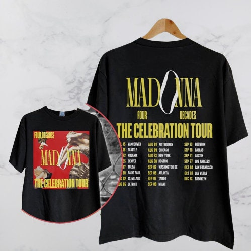 Discover マドンナ メンズ レディース Tシャツ Madonna 2023 Tour