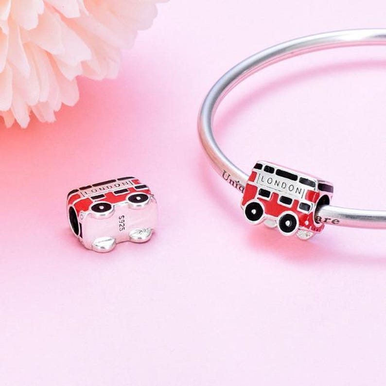 London Bus Charm Fit for Pandora Bracelet , 100% Genuine 925 Sterling ...