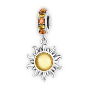 Sun Pendant Charm for Pandora Bracelet Necklace,100% Genuine 925 Sterling Silver Charm, Best Gifts