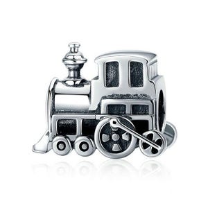 Train Charm Fit For Pandora Bracelet , 100% Genuine 925 Sterling Silver Charm , Best Gifts