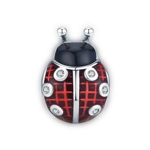 Ladybug Charm Beads for Pandora Bracelet Necklace,100% Genuine 925 Sterling Silver Charm, Best Gifts